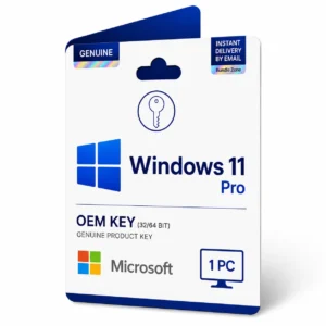 Windows 11 Pro key OEM license for 1 PC